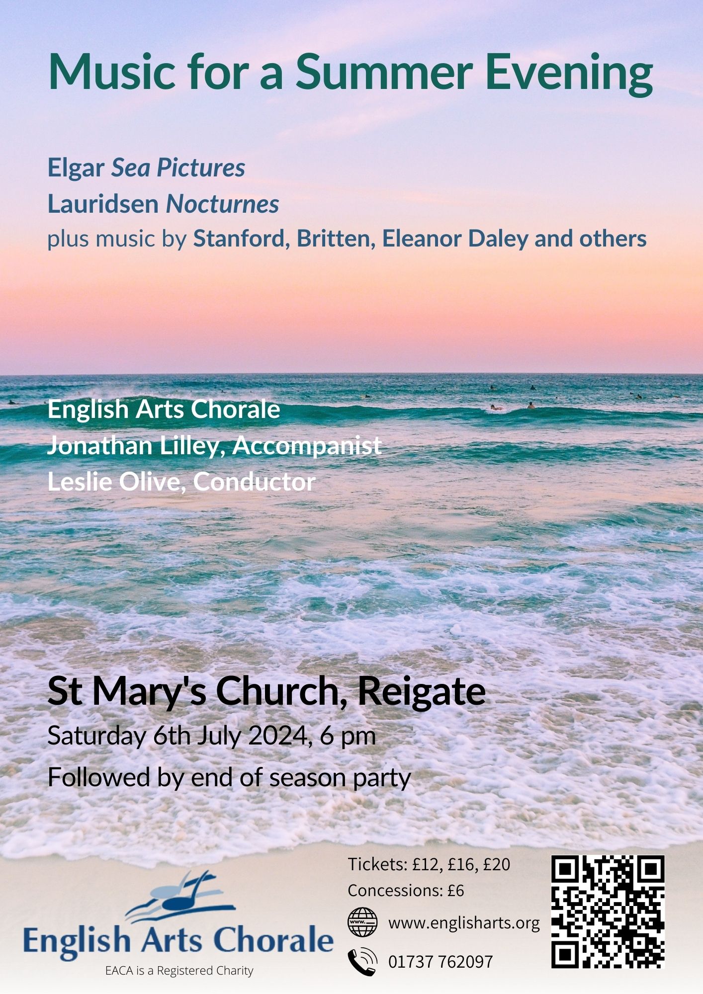 EAC summer choral concert in Reigate Surrey